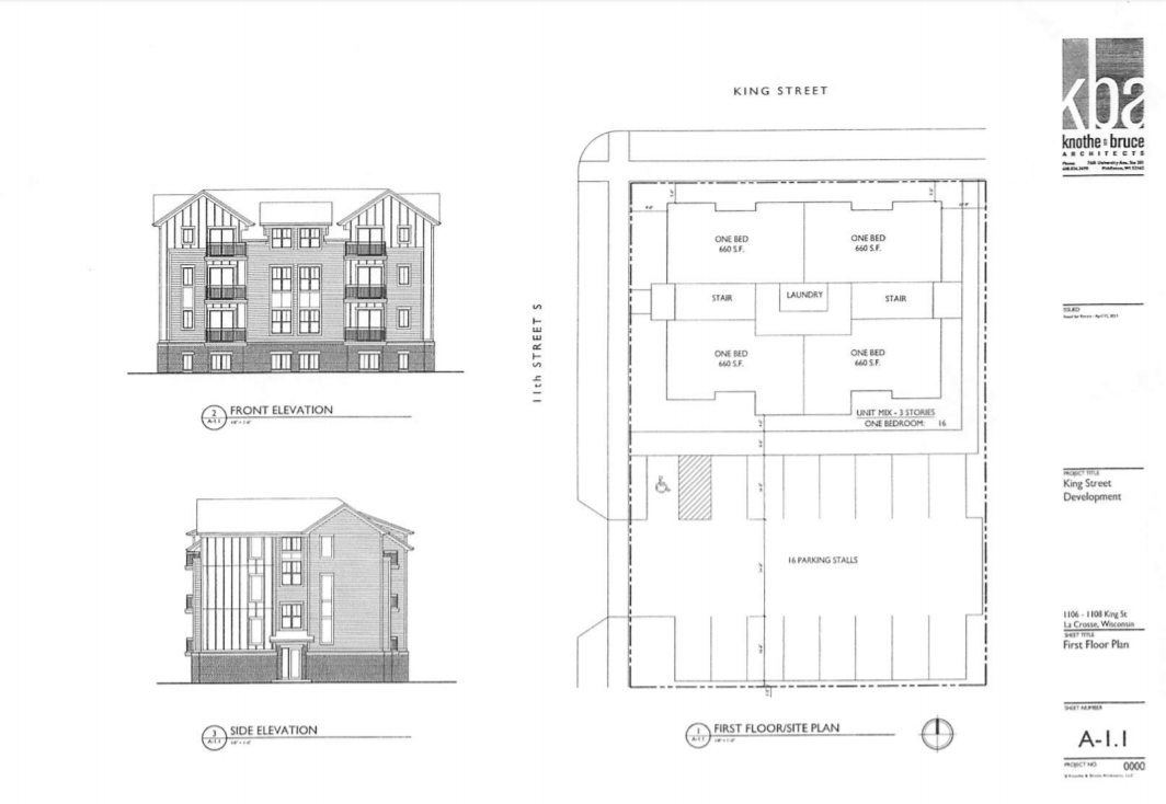 King and 11th apartment rendering